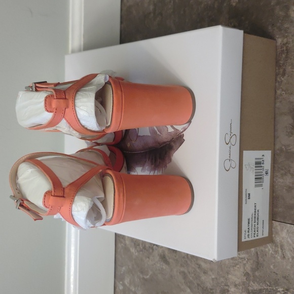 Peach Strap heels - Picture 3 of 8